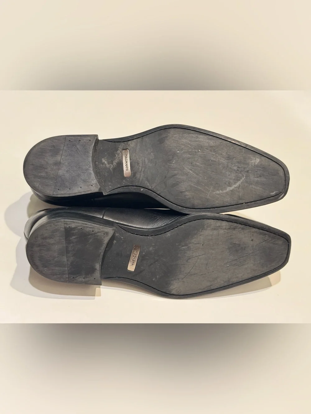 Men's Magnanni Black Leather Dress Shoe